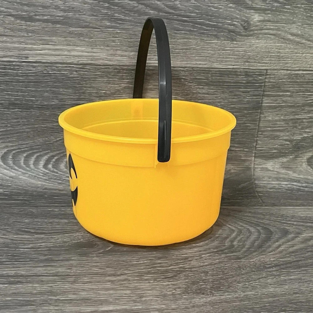 Vintage 1990 McDonald's Halloween Orange Boo Bucket Pumpkin Pail NO LID